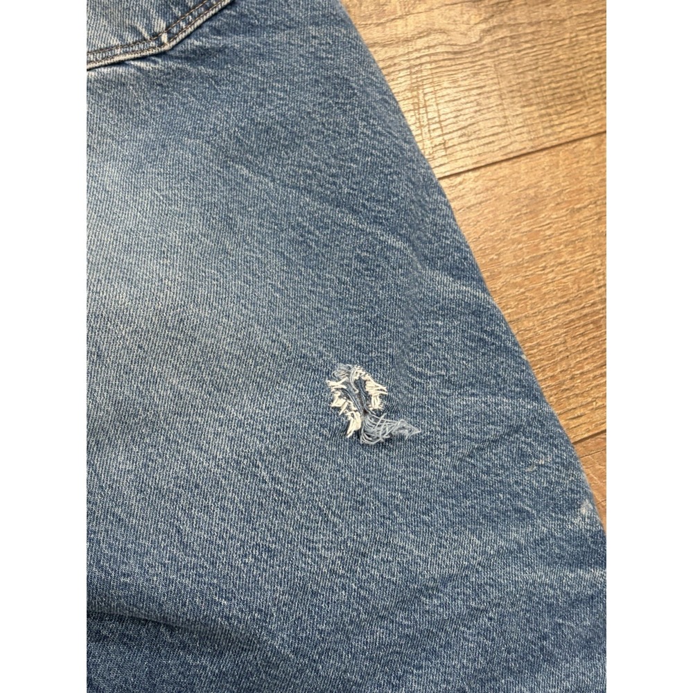 Vintage 90s Wrangler Rugged Wear Fleece Lined Jeans Made In USA Blue 38x30.5 - Picture 10 of 10